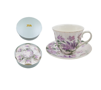 Набор в круглой коробке (12 пр.) Lavenir 220 мл, 13,5 см, C03-192 12G фарфор 00110727