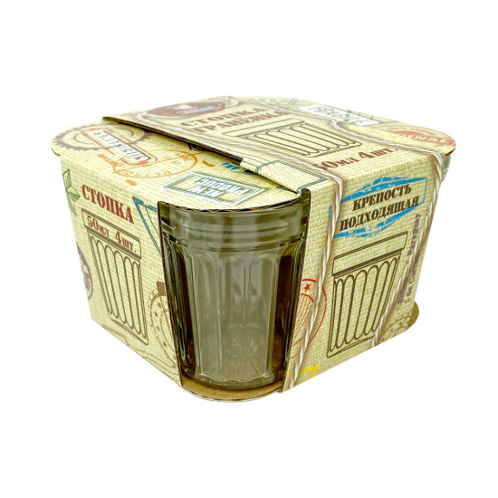 Стакан 50мл 4шт. арт.417-Д "Тосты"