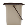 Ведро-туалет 17л. (уп.10) бежевый М1526 