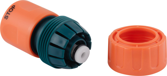 Коннектор IN GREEN GARDEN быстросъемный с аквастопом для шланга 3/4 PRACTIC GG557212055