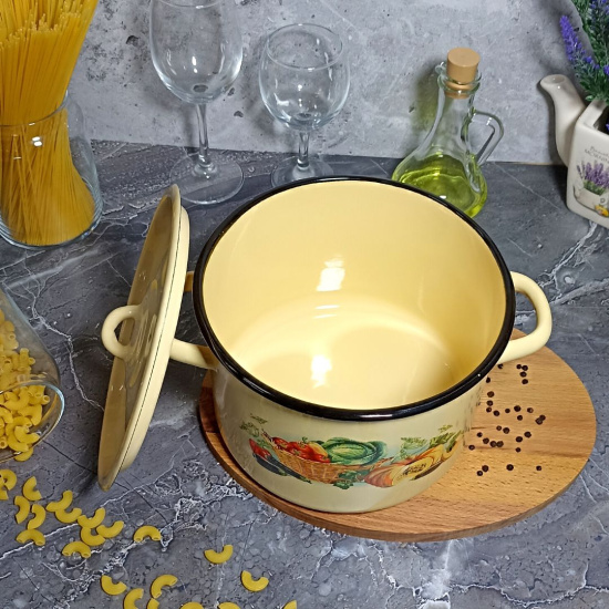 Кастрюля 4.5л 1с17/с крем. Урожай Кастрюля 4.5л 1с17/с крем. Урожай