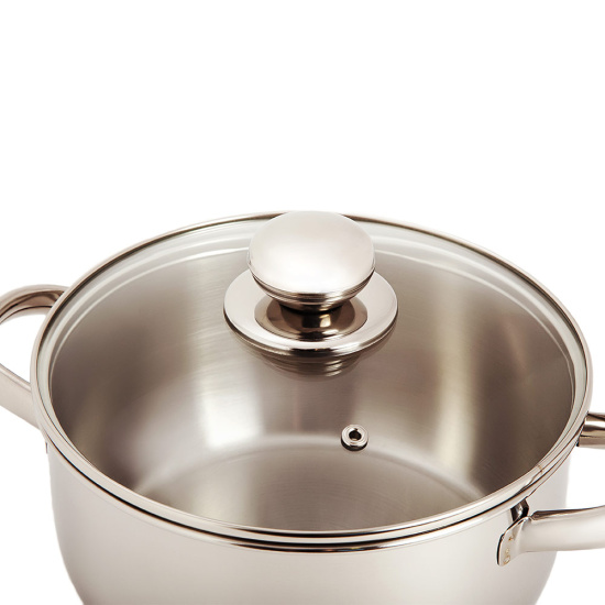 Кастрюля "Прима" (сатин) -3,0л, 200 мм, ТРС, КС 3с141 (1с856)