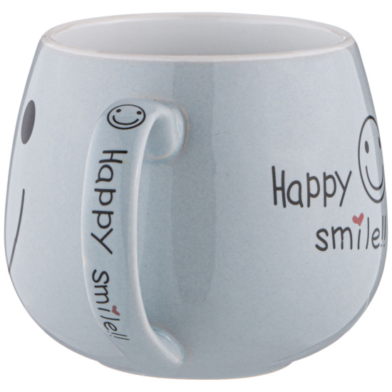КРУЖКА КОЛЛЕКЦИЯ "ВЕСЕЛЫЙ СМАЙЛИК" 300 МЛ 9*8,2 СМ (КОР=48 ШТ.) (155-141)