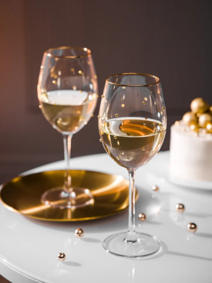 НАБОР БОКАЛОВ ДЛЯ ВИНА "GOLDY" ИЗ 2 ШТ. 540 МЛ 685-111