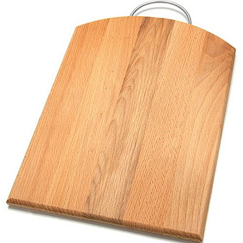 Доска разделочная полубочка бол. с мет.ручк. 04-3