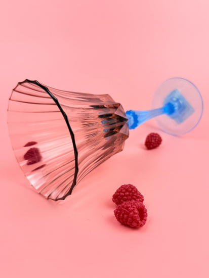 Бокал для вина 200мл пластиковый (цвет микс) OLS-179-28