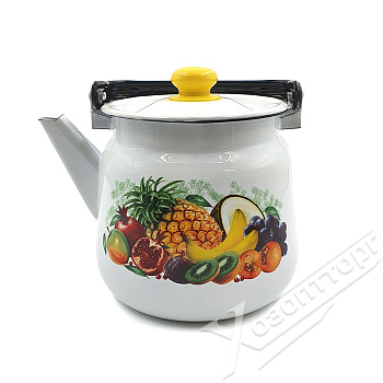 Чайник для плиты 3,5л сфер. Эквадор,белый с кнопкой 2716.3*80 Чайник для плиты 3,5л сфер. Эквадор,белый с кнопкой 2716.3*80