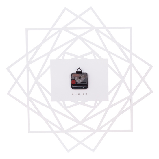 Часы настенные из металла, 50см, открытая стрелка, белый "Геометрия" "Рубин" 5019-003