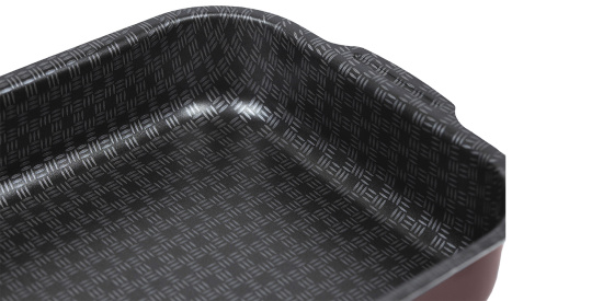 60633514 Противень 270*350мм, б/кр внутр. полихромное покрытие "Кружево"