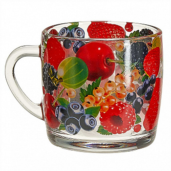 Кружка для чая 300мл 2134-Д (Ягоды)