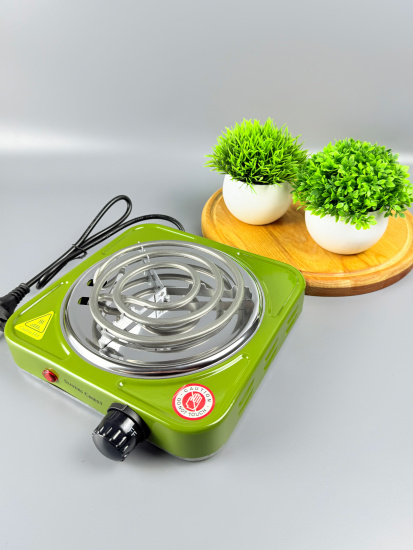 Плитка электрическая, 1 конфорка, спиральная 1500Вт SC-1000C OLS-HC-27