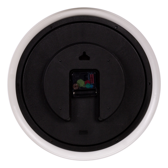 3527-122W Часы настенные круг d=35см, корпус белый "Ретро классика" Рубин
