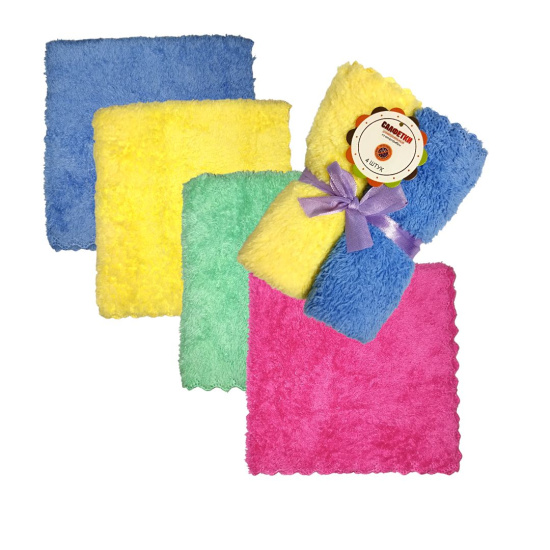 Набор салфеток из микрофибры 4шт 30*30см OLS-37/862-37