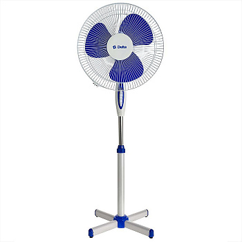 Вентилятор напольный DELTA DL-005N белый с синим