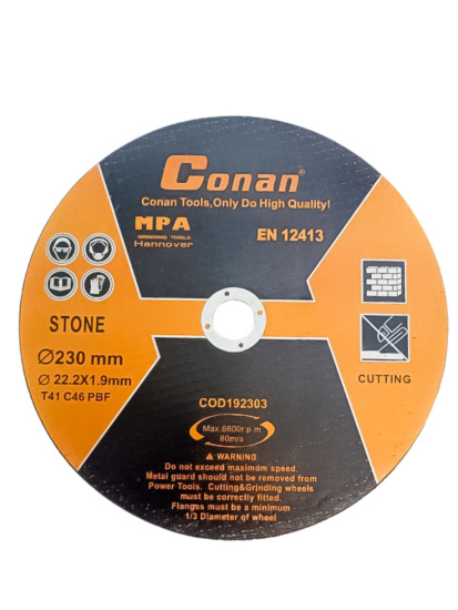 Диск отрезной по камню Conan 230*1.9*22.23 COD192303 OLS-778-62,,