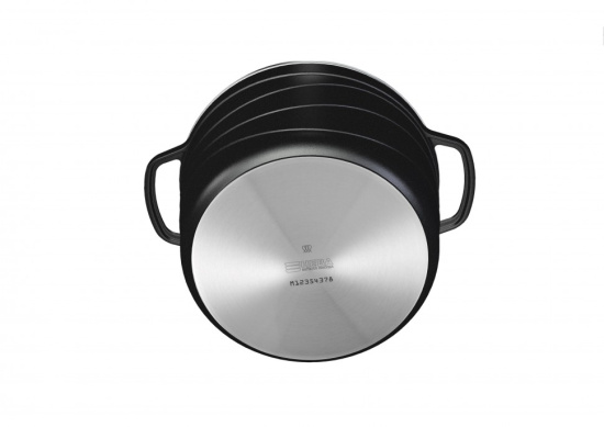 Кастрюля со стеклянной крышкой 5л Индукция Гранит L186650i