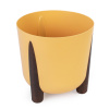 Кашпо на ножках "Жардин" 21л (с дренажной вставкой) (горчичный) М9128