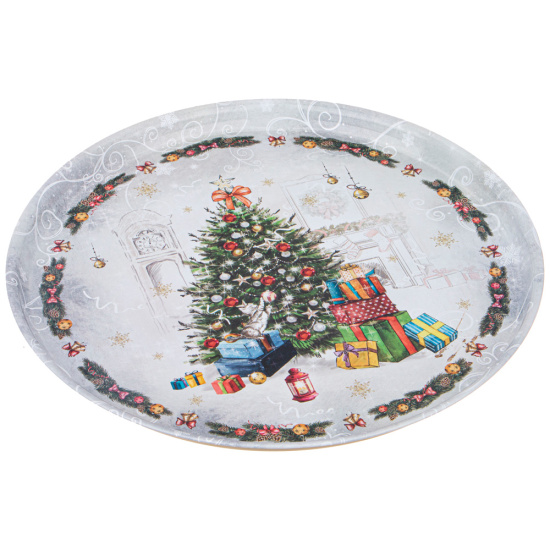 ПОДНОС СЕРВИРОВОЧНЫЙ AGNESS "НОВЫЙ ГОД" 33*2,1 СМ 898-130