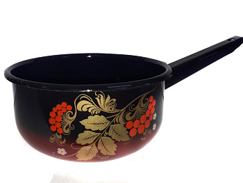 Ковш 1,5л декор красно-черный с2008.8 Ковш 1,5л декор красно-черный с2008.8