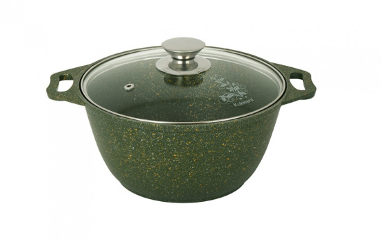 Кастрюля 2л со стеклянной крышкой , АП линия "Trendy style" ( malachite) к21tsml Кастрюля 2л со стеклянной крышкой , АП линия "Trendy style" ( malachite) к21tsml