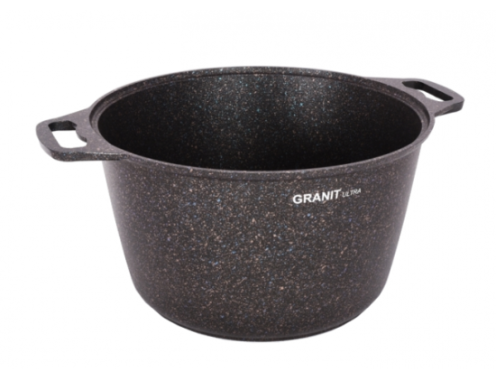 Кастрюля 8,0л со ст/кр АП линия "Granit ultra" (blue) кгг82а
