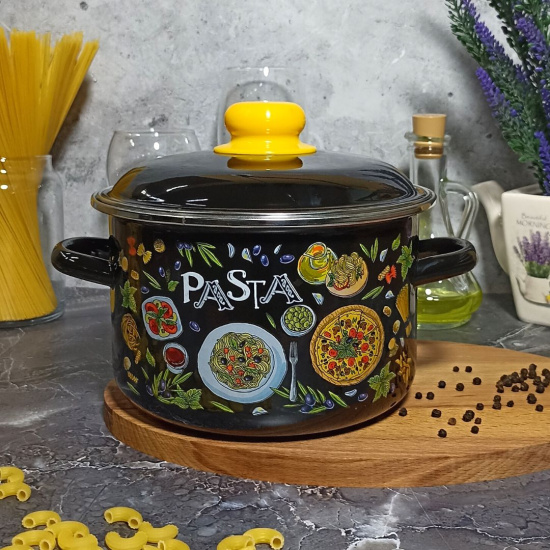 Кастрюля 3,0л цил. черн. Pasta 1RD181M  Кастрюля 3,0л цил. черн. Pasta 1RD181M