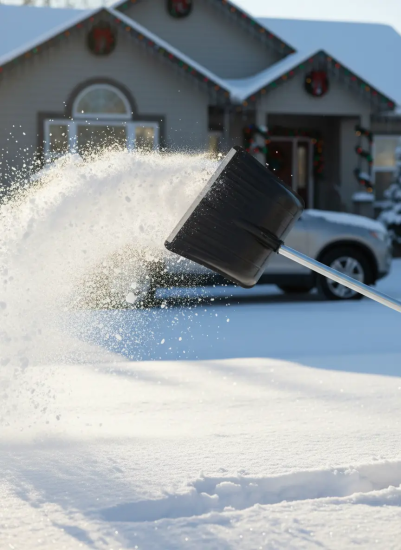 Лопата морозостойкая №3 с алюминиевой планкой 515*410 D-32 с ал.черенком с V-ручкой D-32 1178