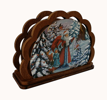 Салфетница "Дед Мороз в лесу" Б-35