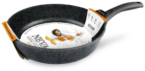 Сковорода 28 см литая «Neva Granite» с/р NG028 Сковорода 28 см литая «Neva Granite» с/р NG028