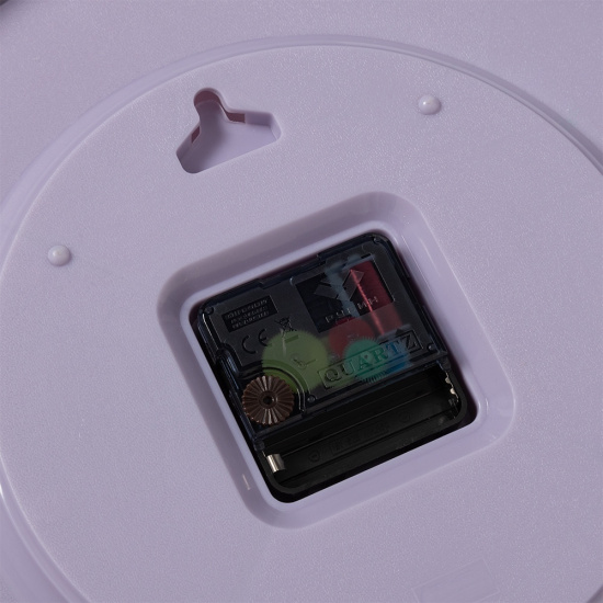 3027-057 (10) Часы настенные круг d=30см, корпус сиреневый "Ирисы", Рубин