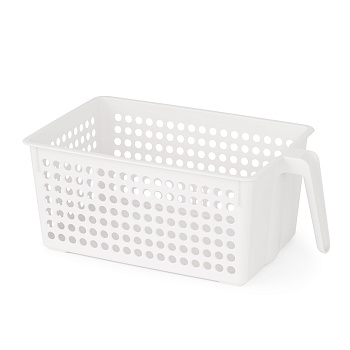 Корзина для хранения с ручкой (белый) М8973 Корзина для хранения с ручкой (белый) М8973