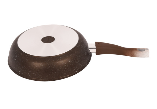 Сковорода 260/60мм со съемной ручкой,soft touch АП(кофейный мрамор) смк264а,,