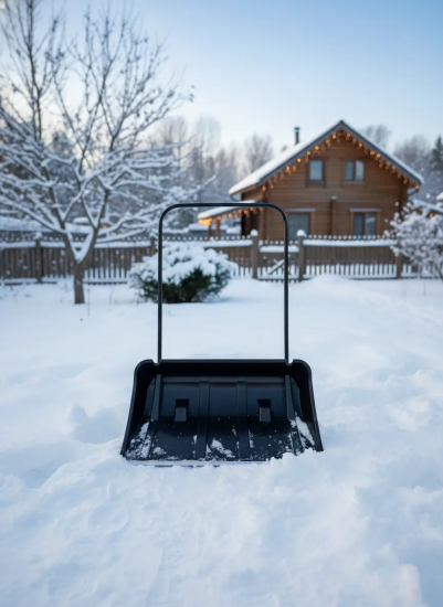 Лопата "Движок" на колёсиках "Кайлас" с ал.планкой 860х500мм с мет ручкой в разборе 10033