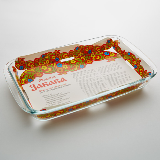 РК-0012 Прямоугольная форма для запекания 3,0л "Забава" 