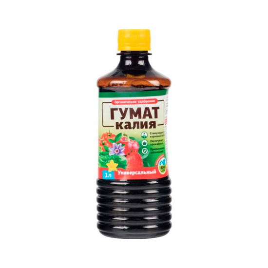 Удобрение 1,0л Гумат Калия Универсальный Концентрированный БИОМАСТЕР