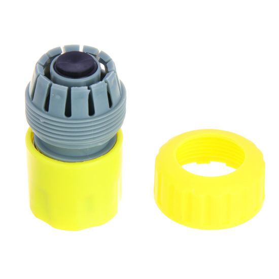 INBLOOM Коннектор быстросъемный для шланга d3/4", аквастоп, пластик 160-031