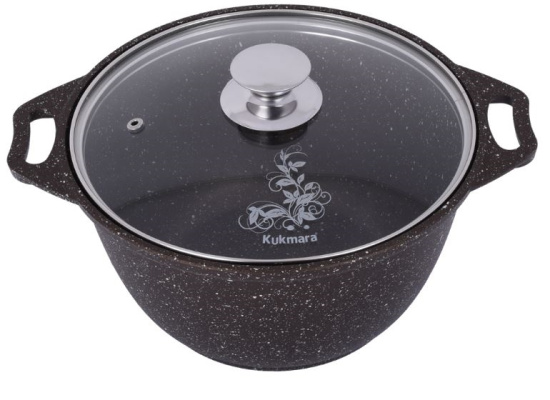 Кастрюля 4,0л со стекл. кр. АП (кофейный мрамор) кмк42а Кастрюля 4,0л со стекл. кр. АП (кофейный мрамор) кмк42а