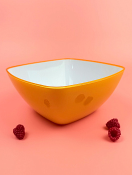 Салатник 19*19см пластиковый (цвет микс) OLS-179-13