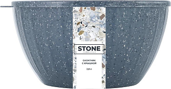 Салатник Sugar&Spice STONE с крышкой 2,8л темный камень SE186711026