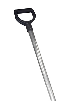 Черенок лопатный металлический  d=32 с V-ручкой