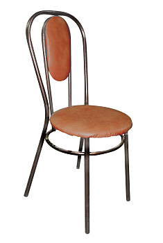 Стул №1 (метал.) 307/кор  коричневый н.медь