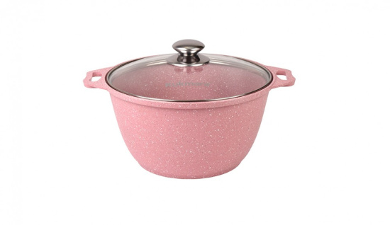 Кастрюля 4л со стеклянной крышкой,АП линия "Trendy style" (rose) к41tsr