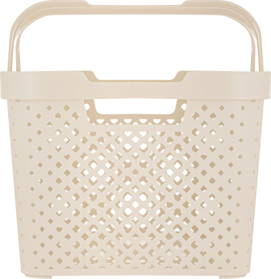 Корзина для хранения с ручками Plast Team STOCKHOLM 15л молочный туман РТ500310048