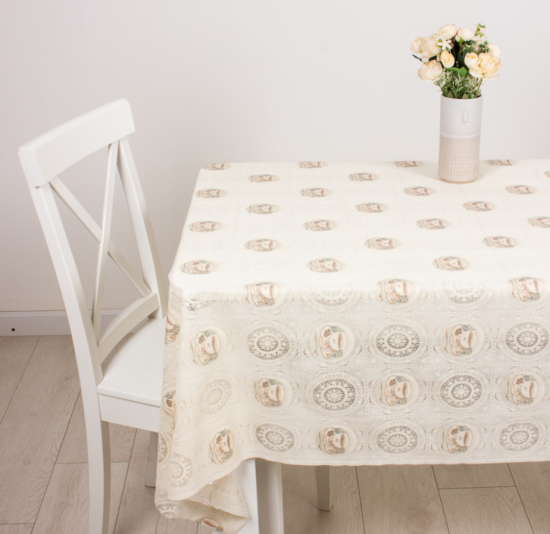 Клеенка 137см Lace Print CYM-106С2 беж