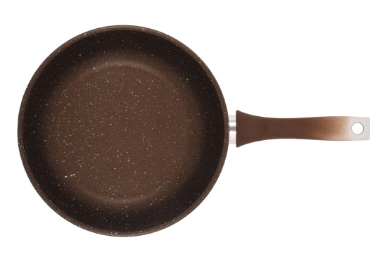 Сковорода 260/60мм с ручкой,антипригарное покрытие(кофейный мрамор)  смк262а Сковорода 260/60мм с ручкой,антипригарное покрытие(кофейный мрамор)  смк262а