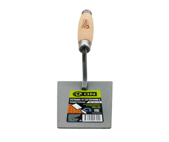 Кельма отделочника (прямоугольник), пор.покраска, УСИЛЕННАЯ дер.ручка, 280х100мм 02-14-113