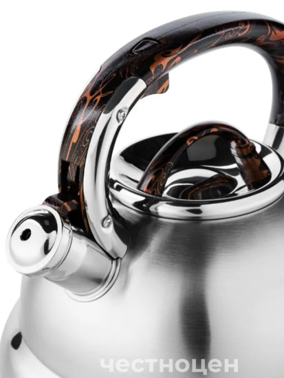 Чайник для плиты 4,8л нержавеющая сталь НМ 5586 со свистком 