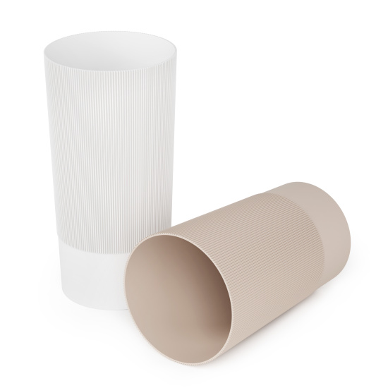 Ваза под срезку "Версаль" Д200мм, В400мм (белый) М8967