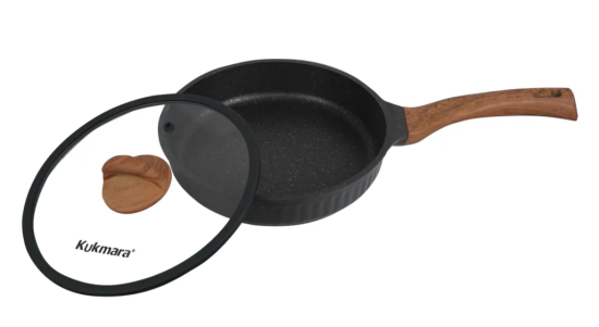 Сковорода 260мм с ручкой,со стеклянной крышкой, АП линия "Stella"(ristretto) сср261а