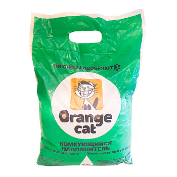 Наполнитель для кошек 6л  комкующийся Orange Cat Наполнитель для кошек 6л  комкующийся Orange Cat